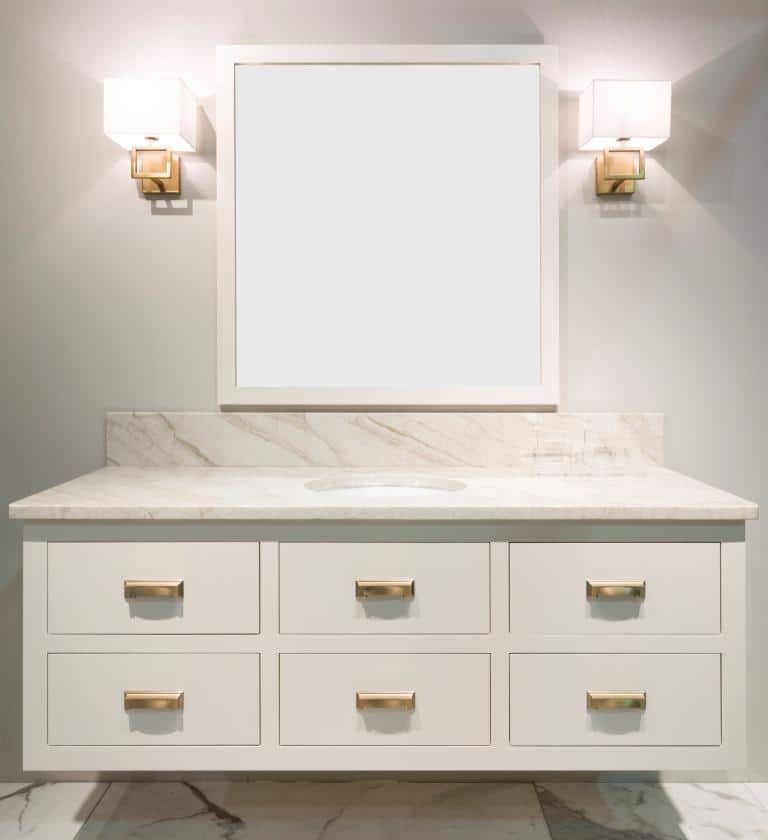 inset bathroom vanity