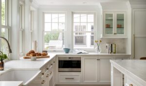 white kitchen cabinets