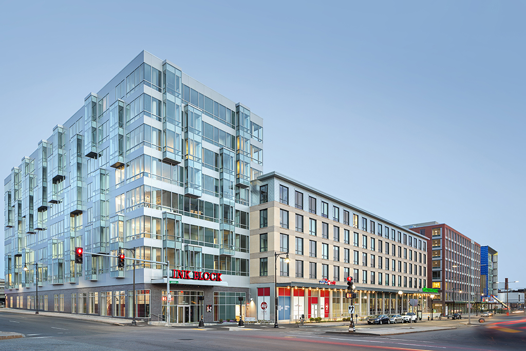 apartment building with multi-family homes